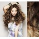 Clip in hair extensions 20 inch (50cm) - curly